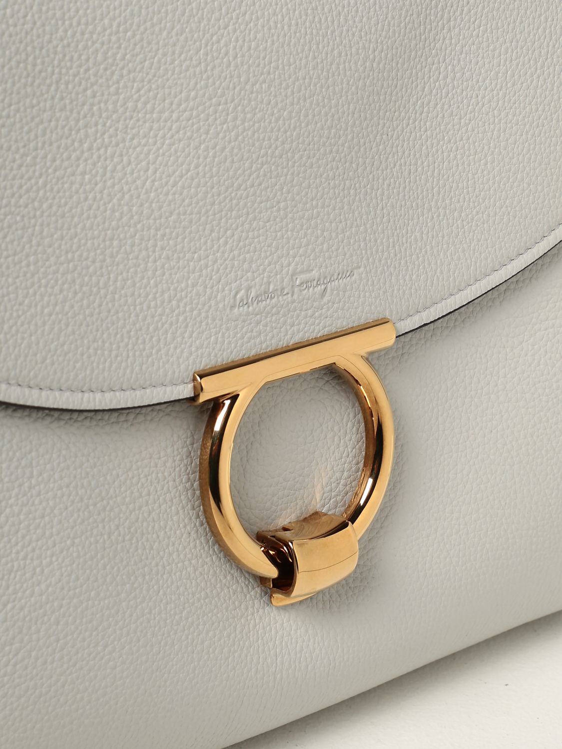 Handbag Salvatore Ferragamo: Salvatore Ferragamo Margot bags in grained leather grey 4