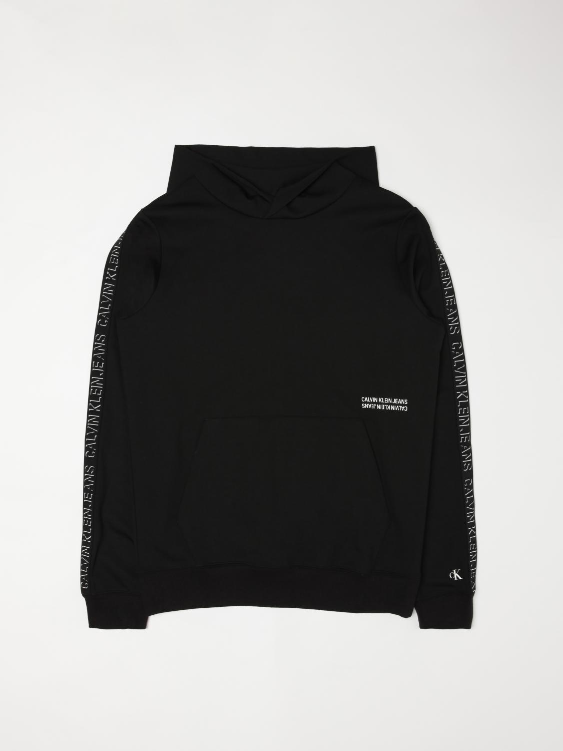 Calvin Klein Outlet: Felpa con logo - Nero | Maglia Calvin Klein IB0IB00992  GIGLIO.COM
