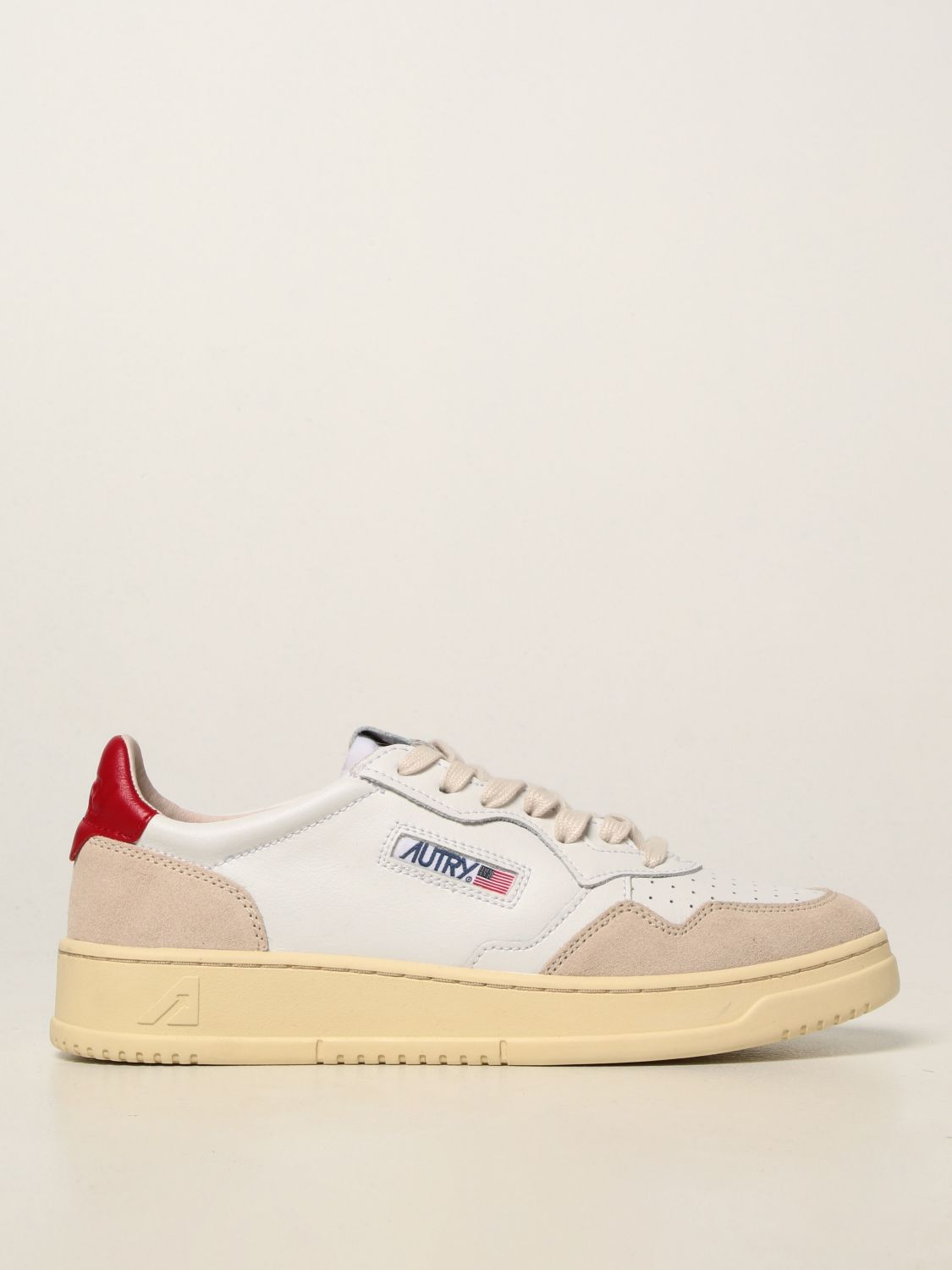 Autry Sneakers In Leather And Suede Color White - Atterley | ModeSens