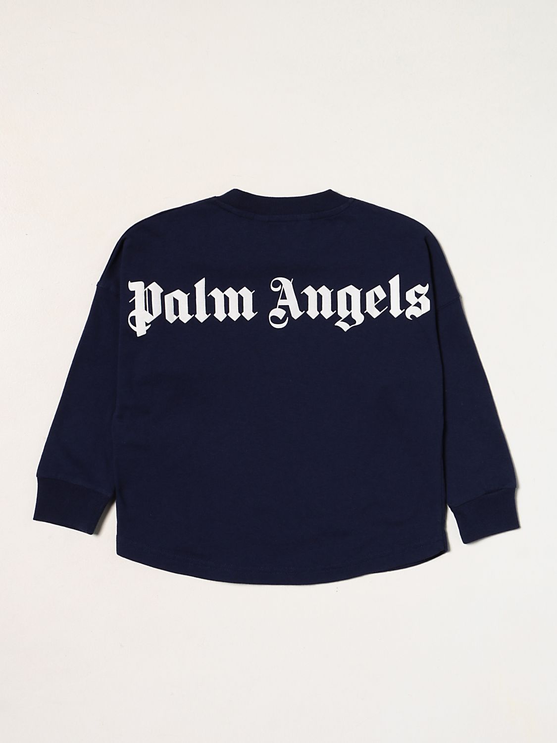 Футболка Palm Angels: Футболка Детское Palm Angels синий 2