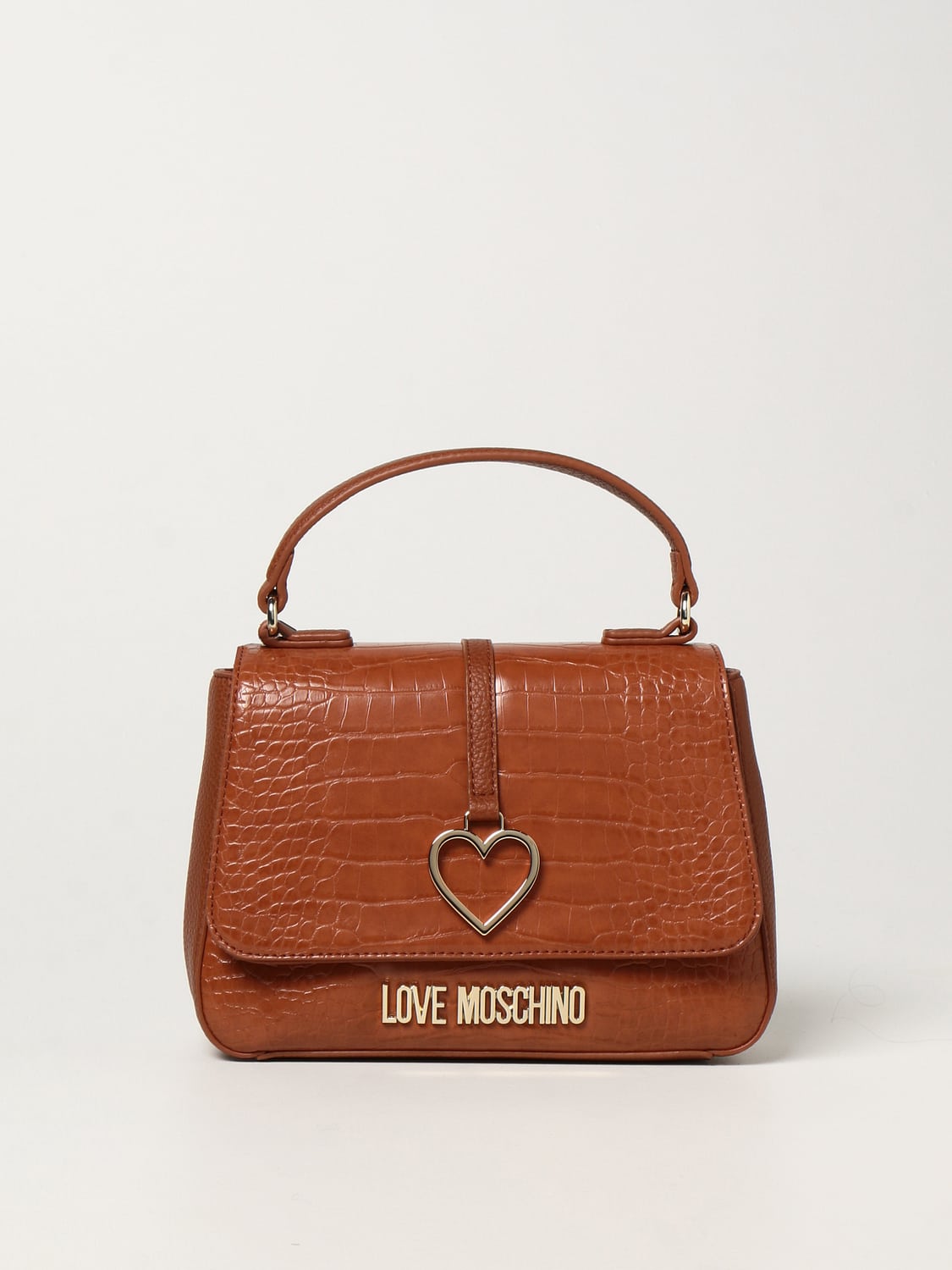 Love Moschino Damen Handtasche - Schultertasche Aus PU-Leder, Schwarz, Mit Logo