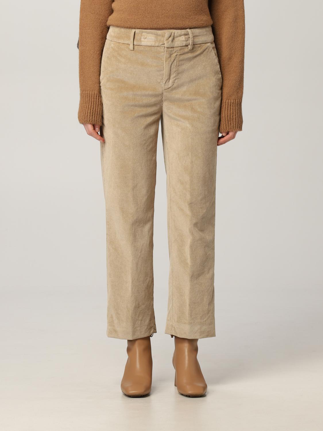 DONDUP: Pantalone Meli in velluto - Beige | Pantalone Dondup  DP575VS0024DPTD GIGLIO.COM
