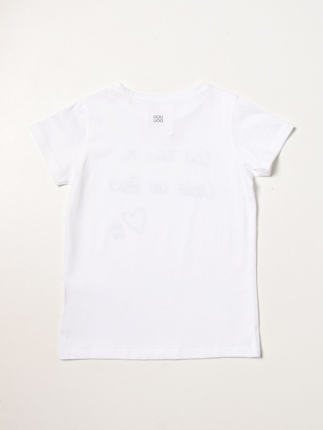 T-shirt Douuod: T-shirt Douuod in cotone con scritta bianco 2