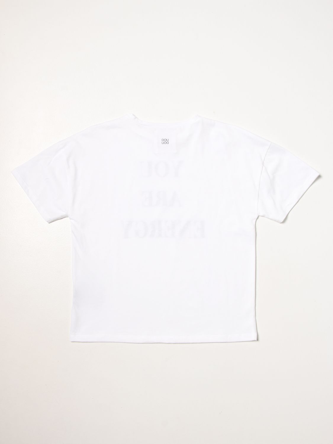 T-shirt Douuod: T-shirt Douuod in cotone con stampa bianco 2