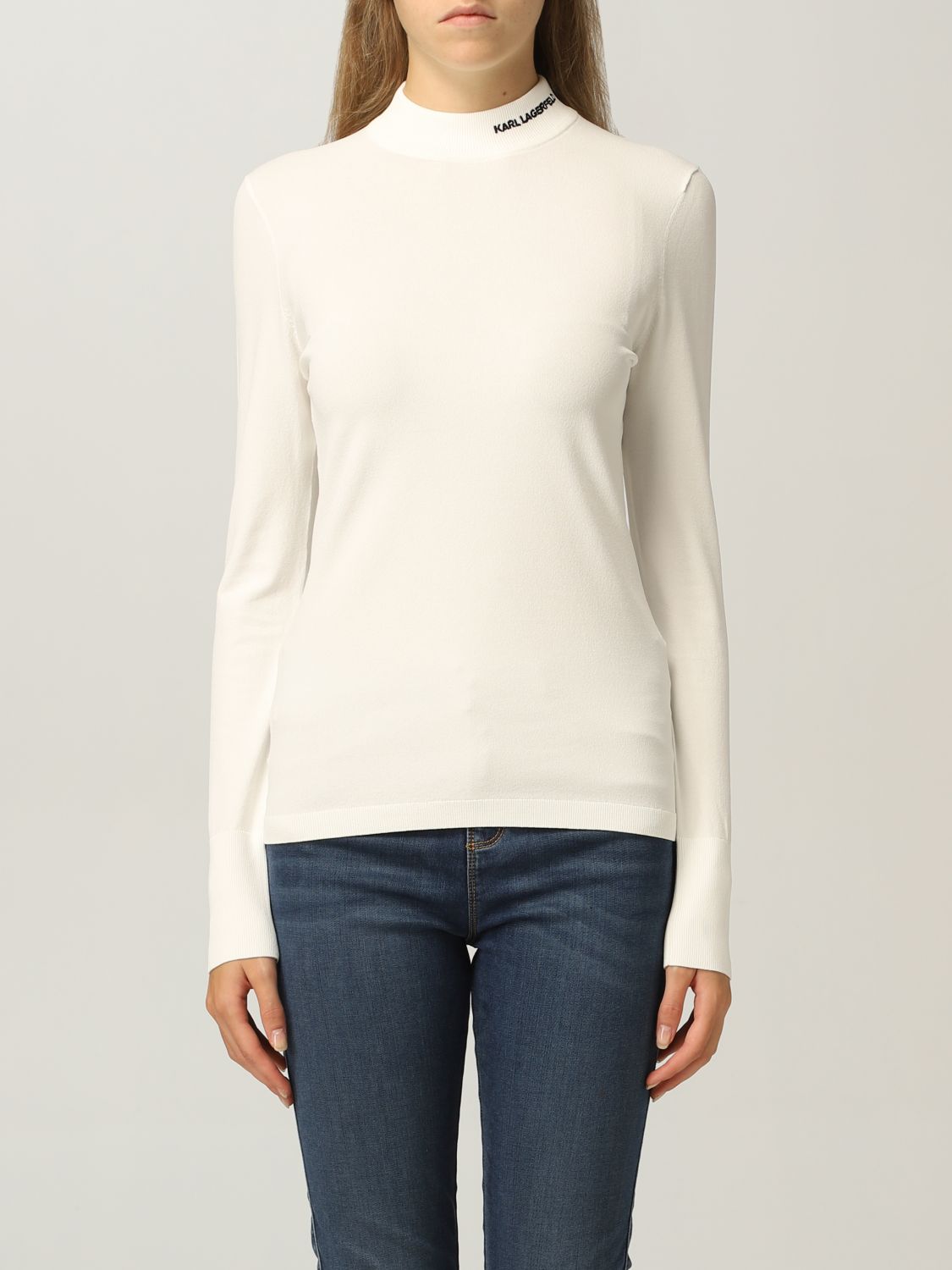 KARL LAGERFELD: Sweater women | Sweater Karl Lagerfeld Women White ...