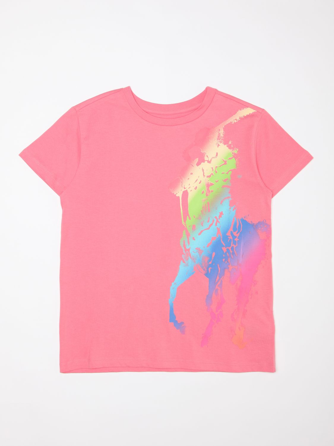 POLO RALPH LAUREN: Camisetas para niña, Rosa | Camisetas Polo Ralph Lauren 313841390 en en GIGLIO.COM