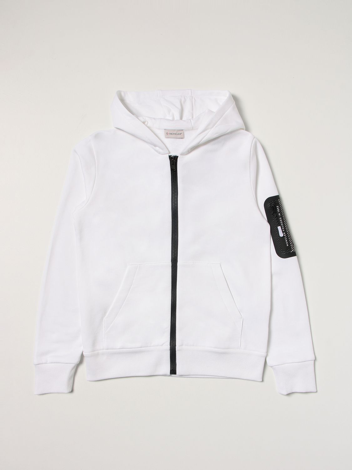 Sweater Moncler: Moncler cotton sweatshirt white 1