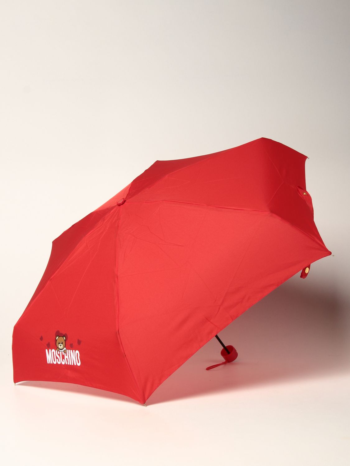 Moschino Regenschirm mit Teddy in Rot Damen Accessoires Regenschirme 