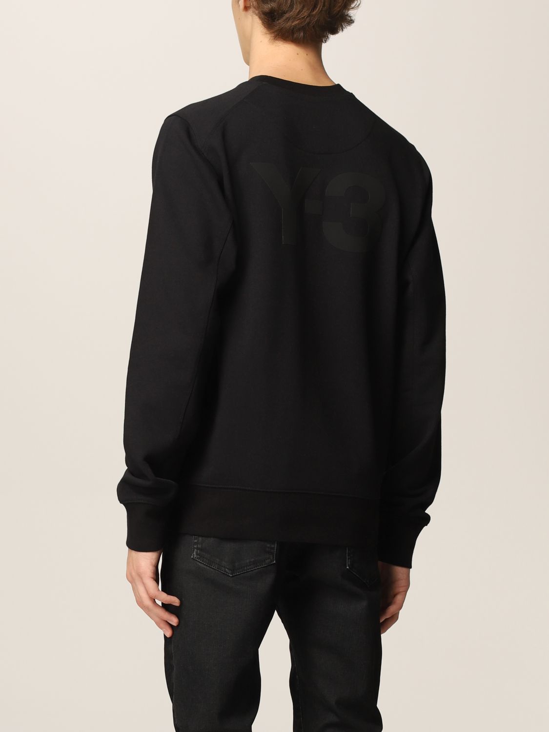 Y-3: sweatshirt for man - Black | Y-3 sweatshirt FN3371 online on ...