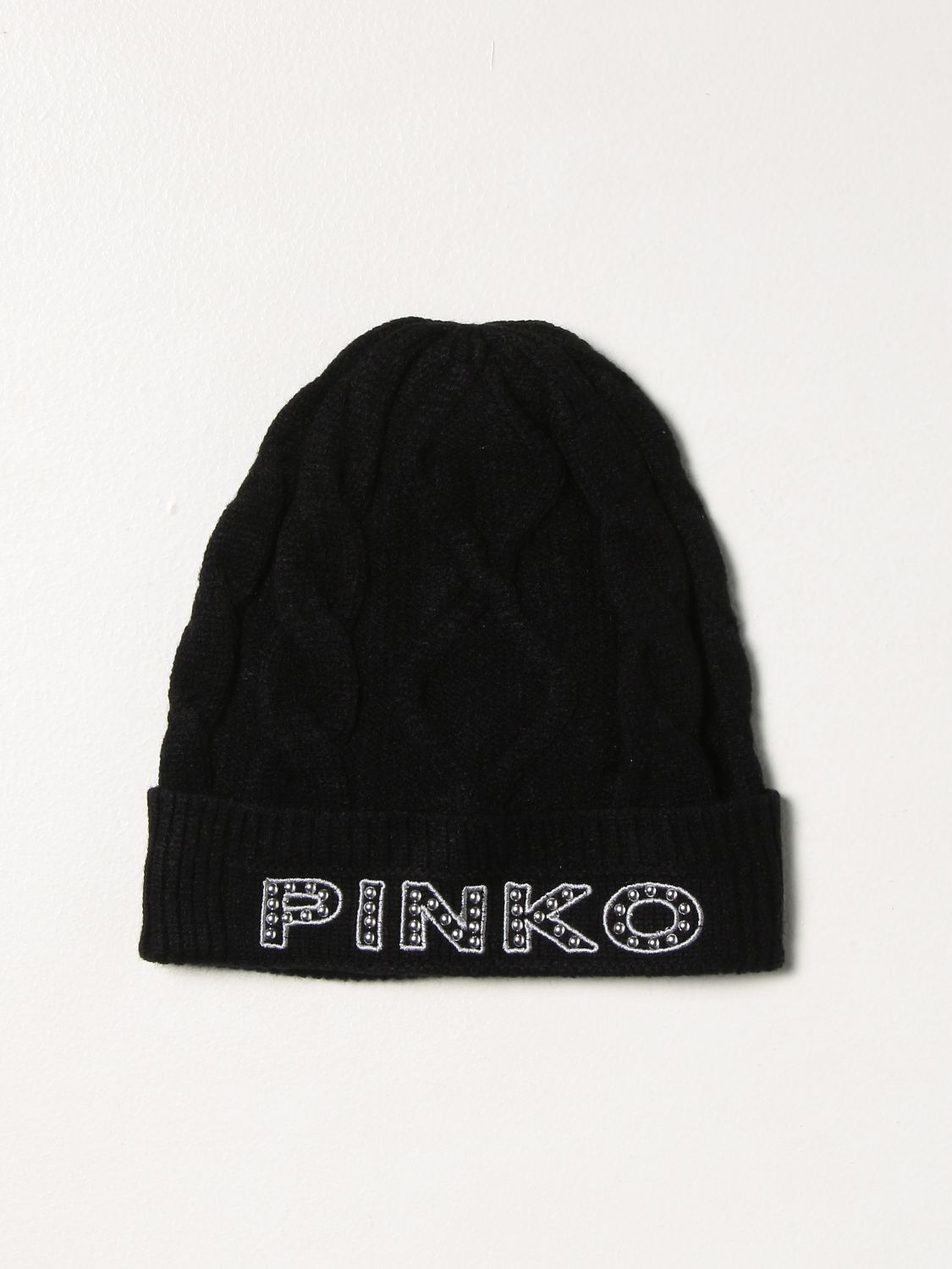 Hat Pinko: Pinko hat with embroidered logo black 1