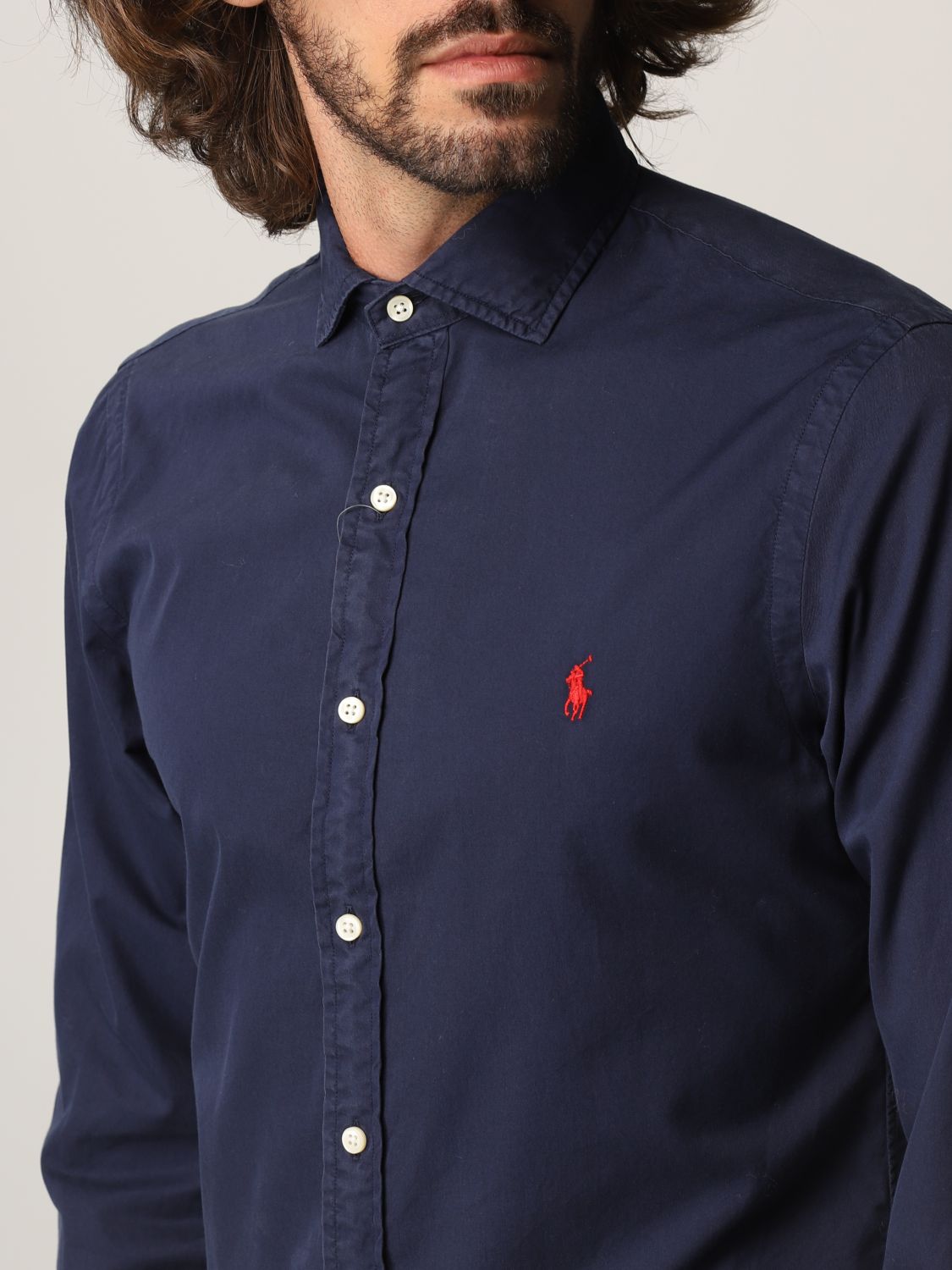 RALPH LAUREN: cotton shirt | Shirt Polo Ralph Lauren Men | Shirt Polo Ralph Lauren 710852728 GIGLIO.COM