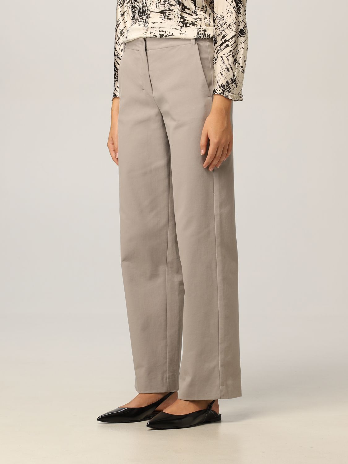 Pantalone S Max Mara: Pantalone S Max Mara in cotone grigio 4