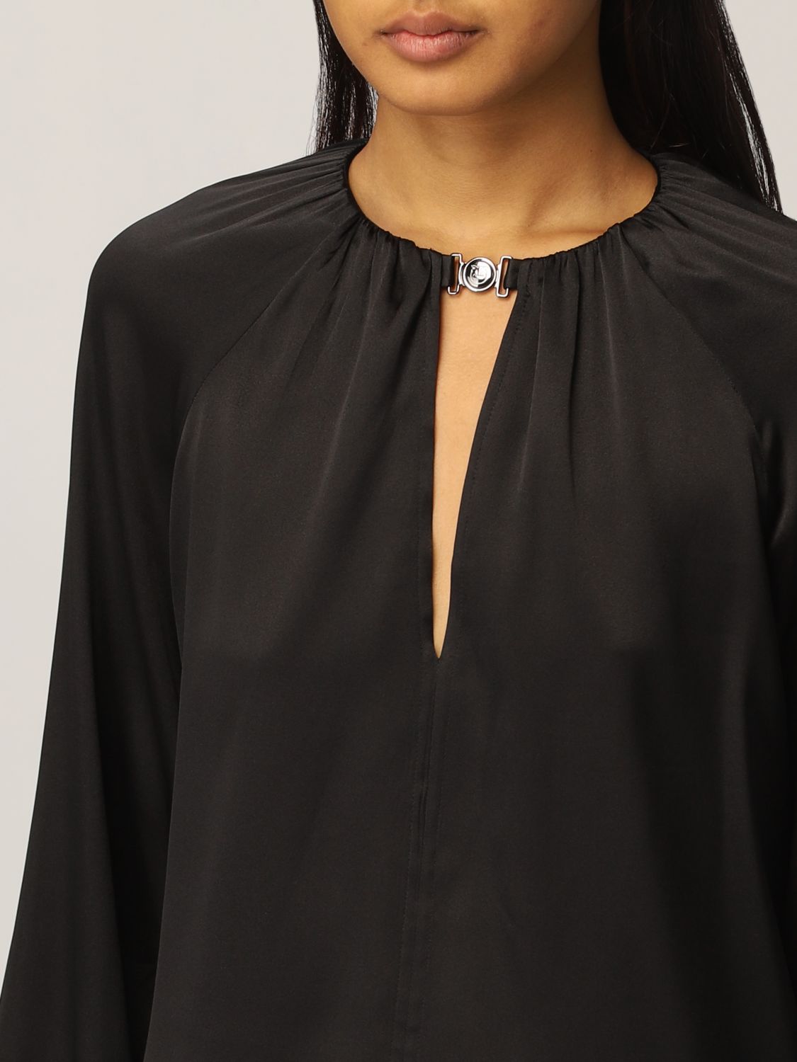 Top Pinko: Pinko elegant silk blouse black 3