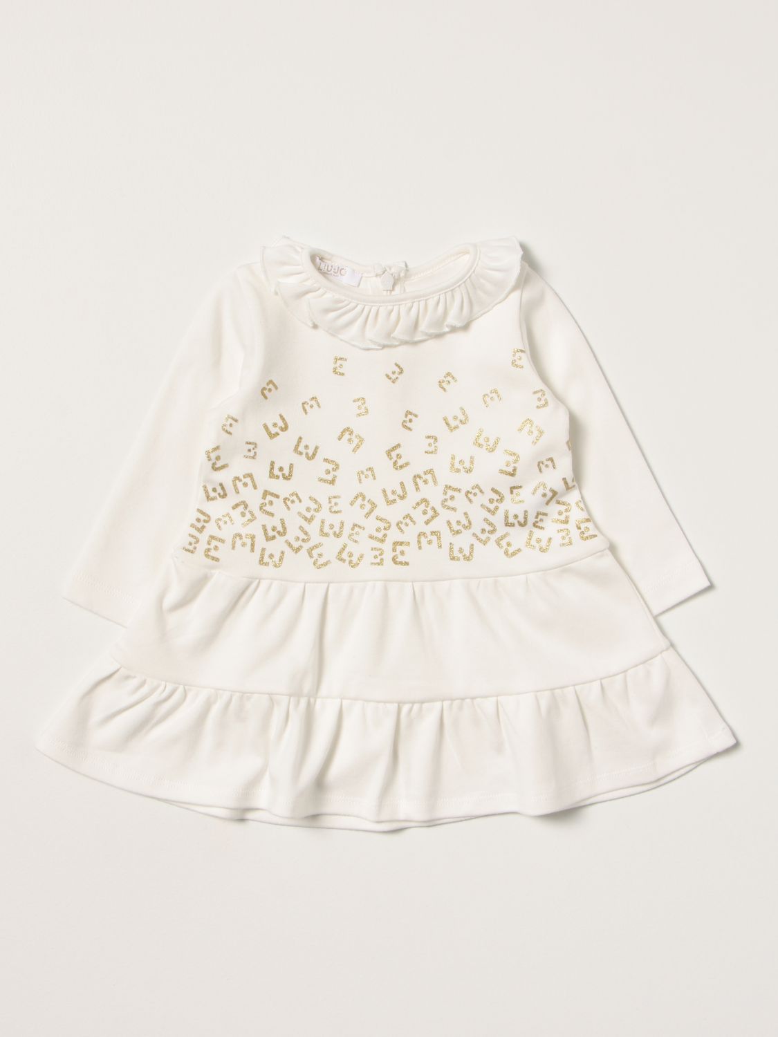 Incubus ik zal sterk zijn militie Liu •jo Babies' Cotton Dress With Logo In White | ModeSens