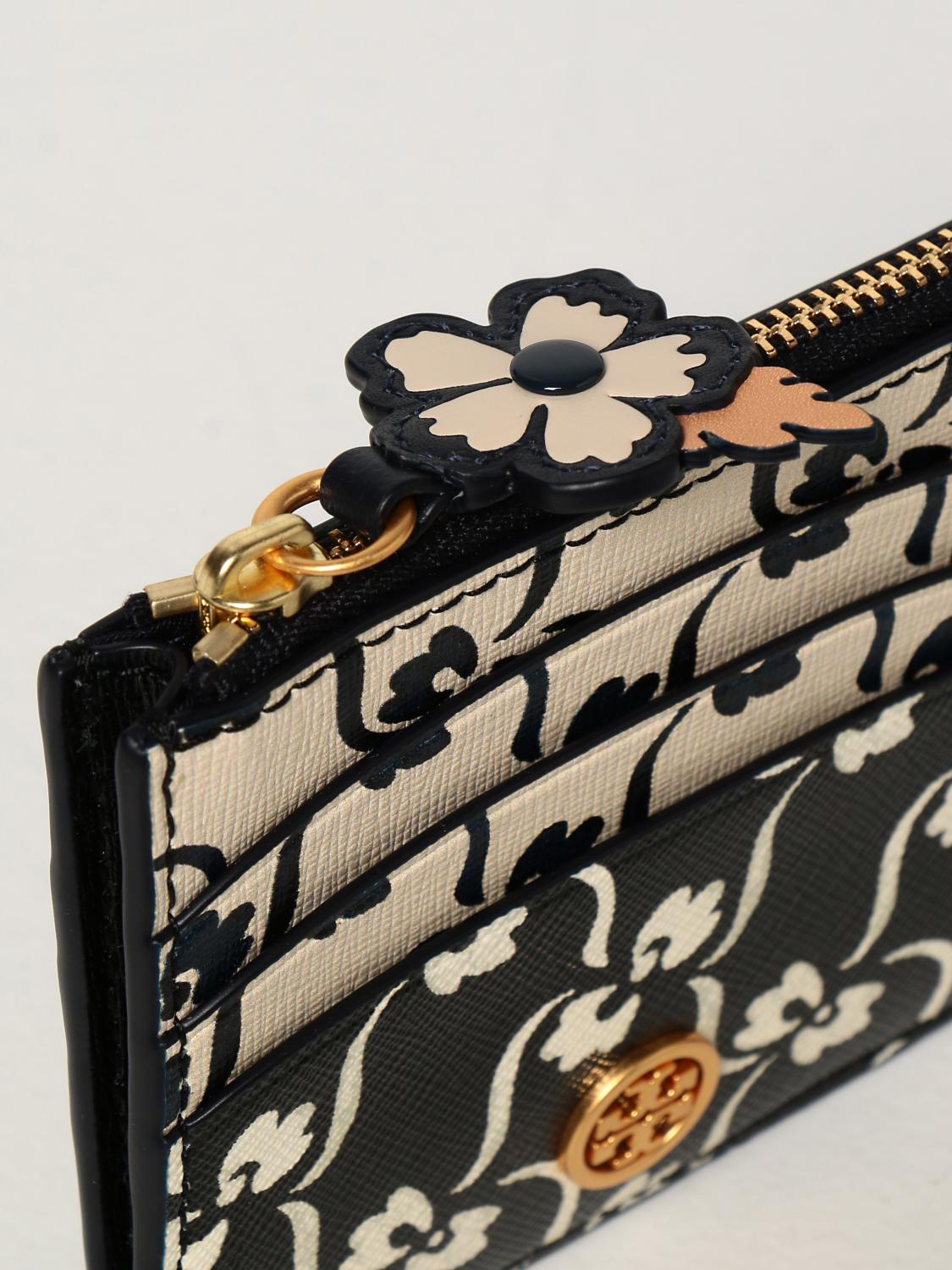 tory burch leather card case