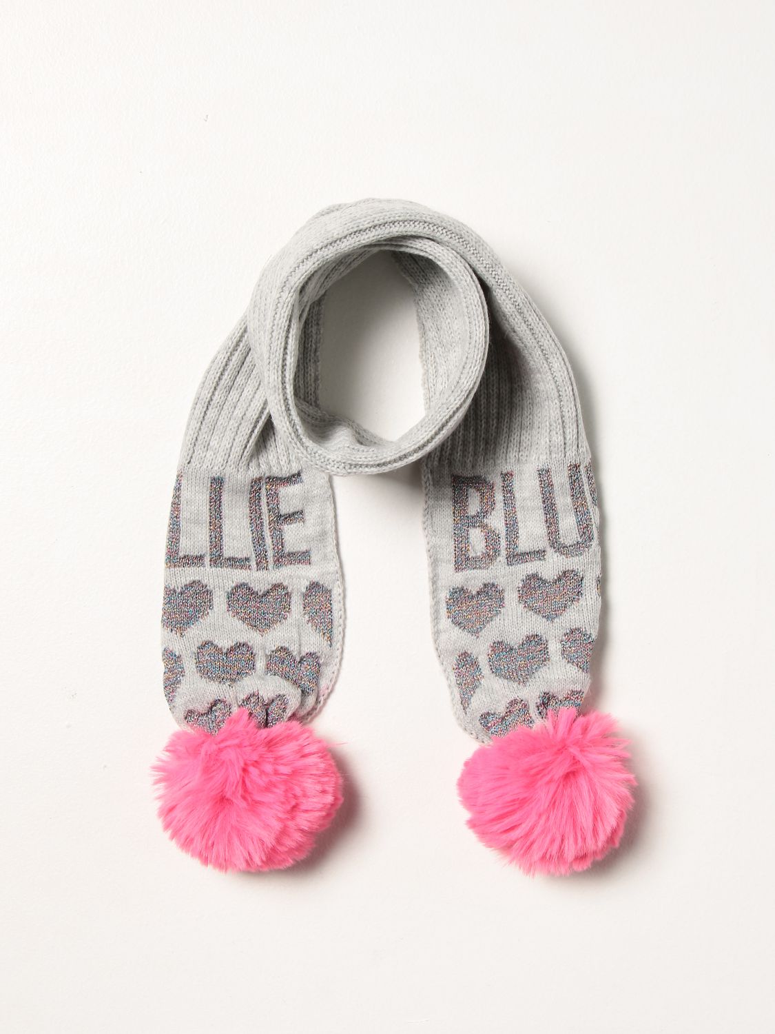 Scarf Billieblush: Billieblush scarf with maxi pompom grey 2
