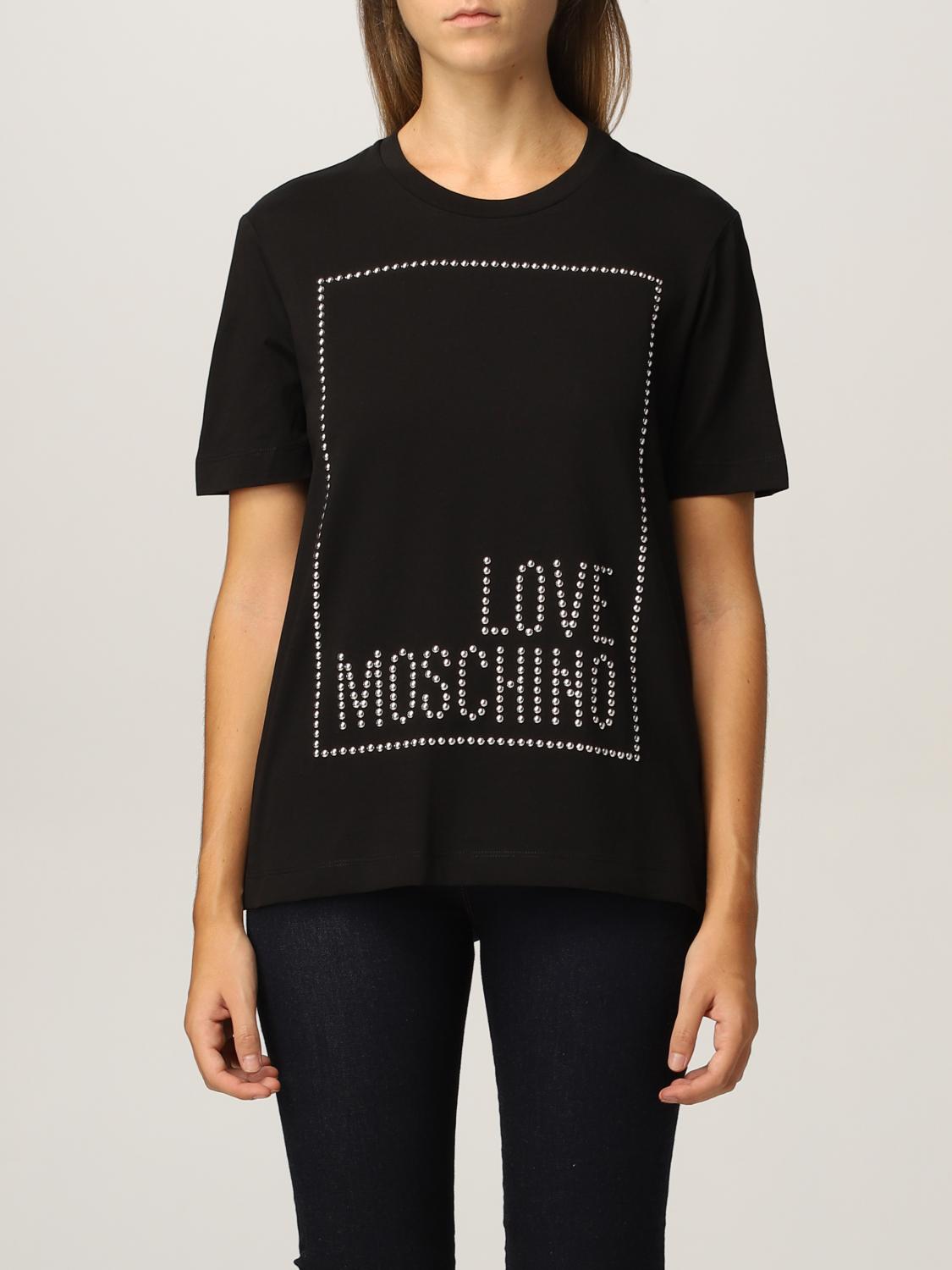 Love Moschino Outlet: T-shirt - Black | T-Shirt Love Moschino W4H0604M3876  GIGLIO.COM