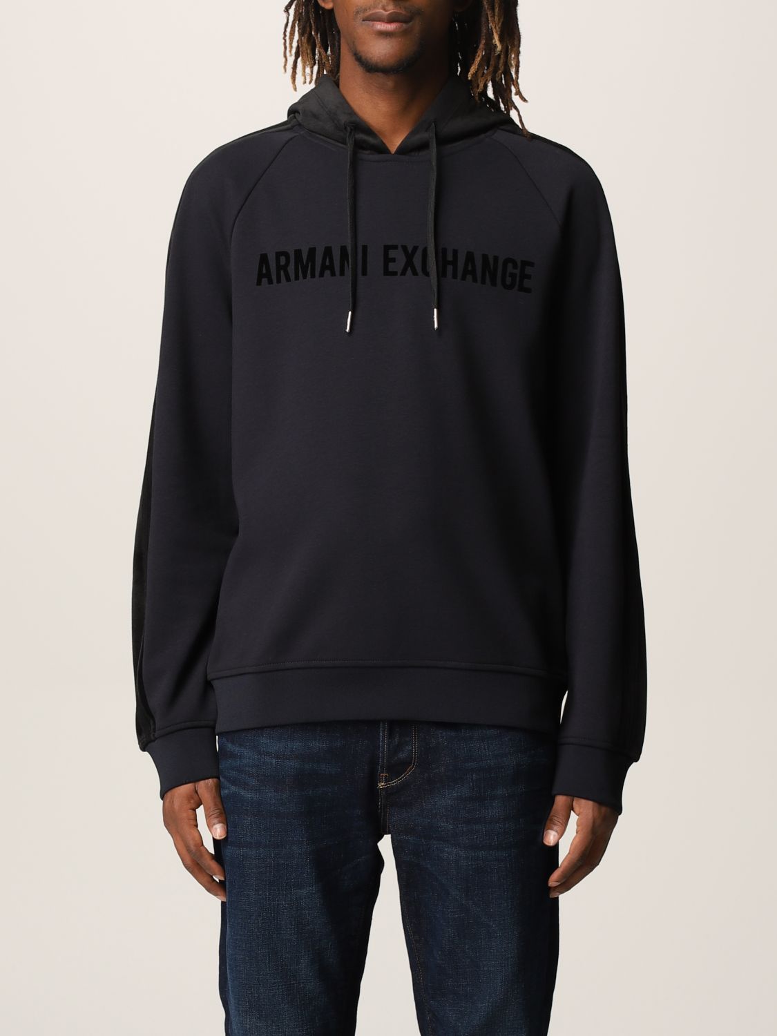 卫衣 Armani Exchange: 卫衣 男士 Armani Exchange 海军蓝 1