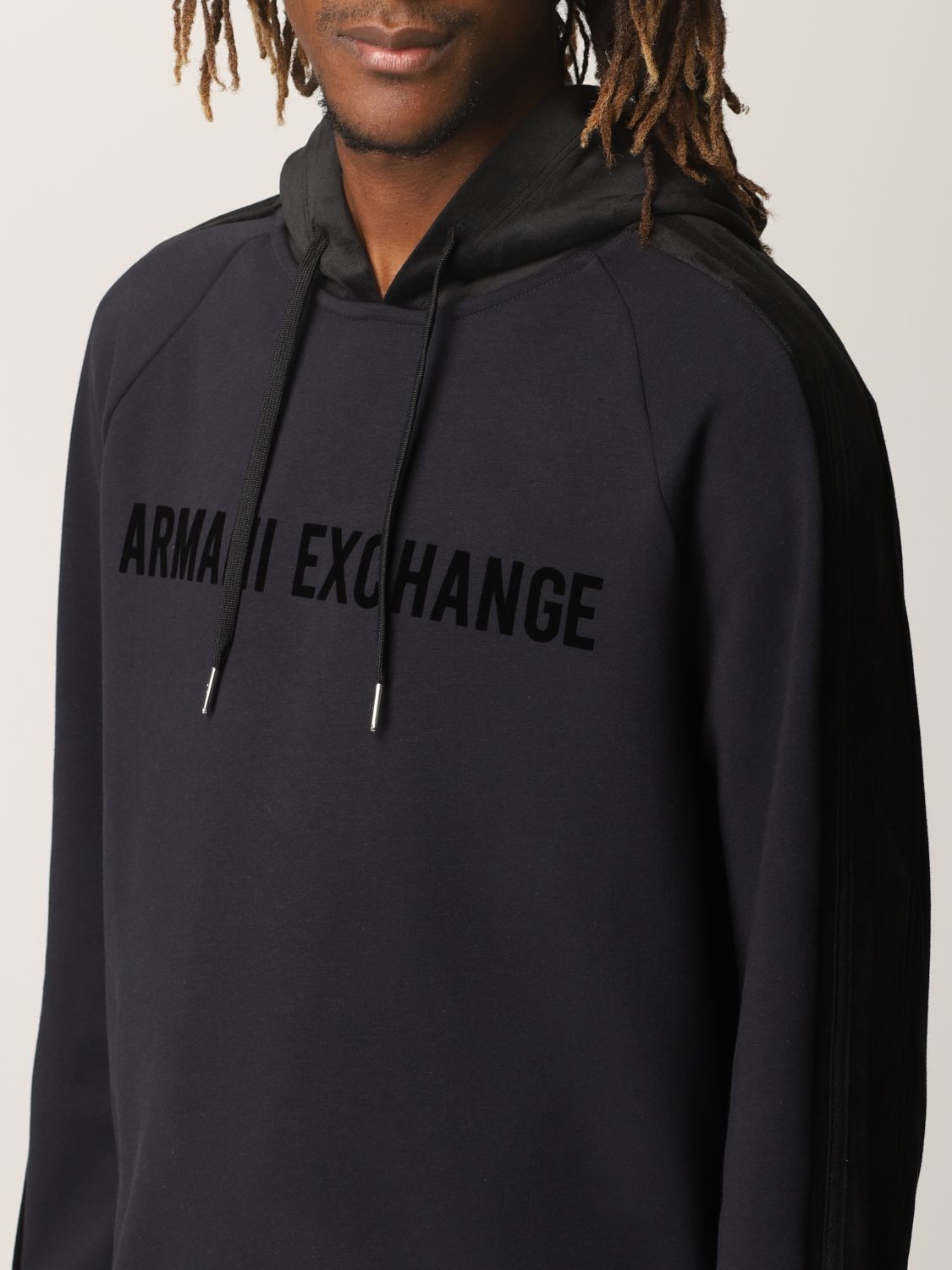 卫衣 Armani Exchange: 卫衣 男士 Armani Exchange 海军蓝 3