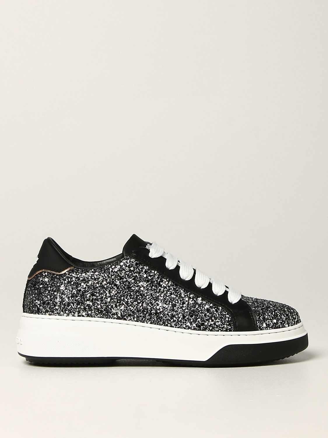 Liever slachtoffers Banyan DSQUARED2: glitter Bumper sneakers - Black | Dsquared2 sneakers  SNW014629204326 online on GIGLIO.COM