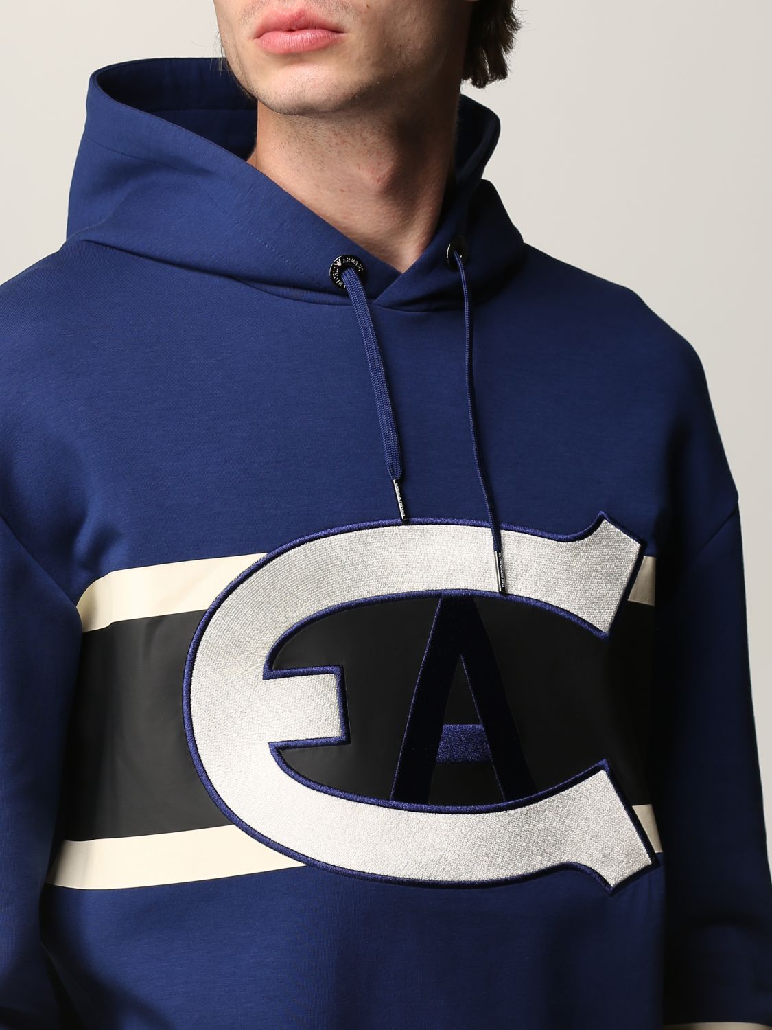 Emporio Armani sweatshirt in cotton blend with R-EAcreate logo