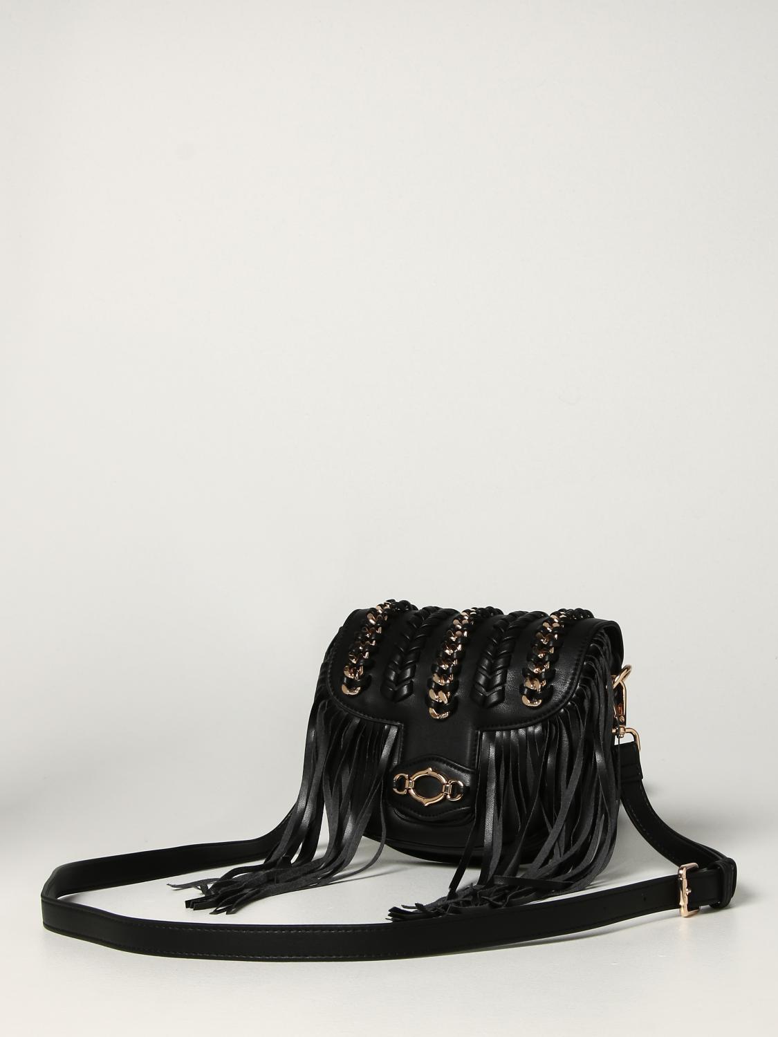 LA CARRIE: Borsa/Marsupio con catene e frange - Nero | Borse A Tracolla La  Carrie 112M-PM-652-SYN GIGLIO.COM