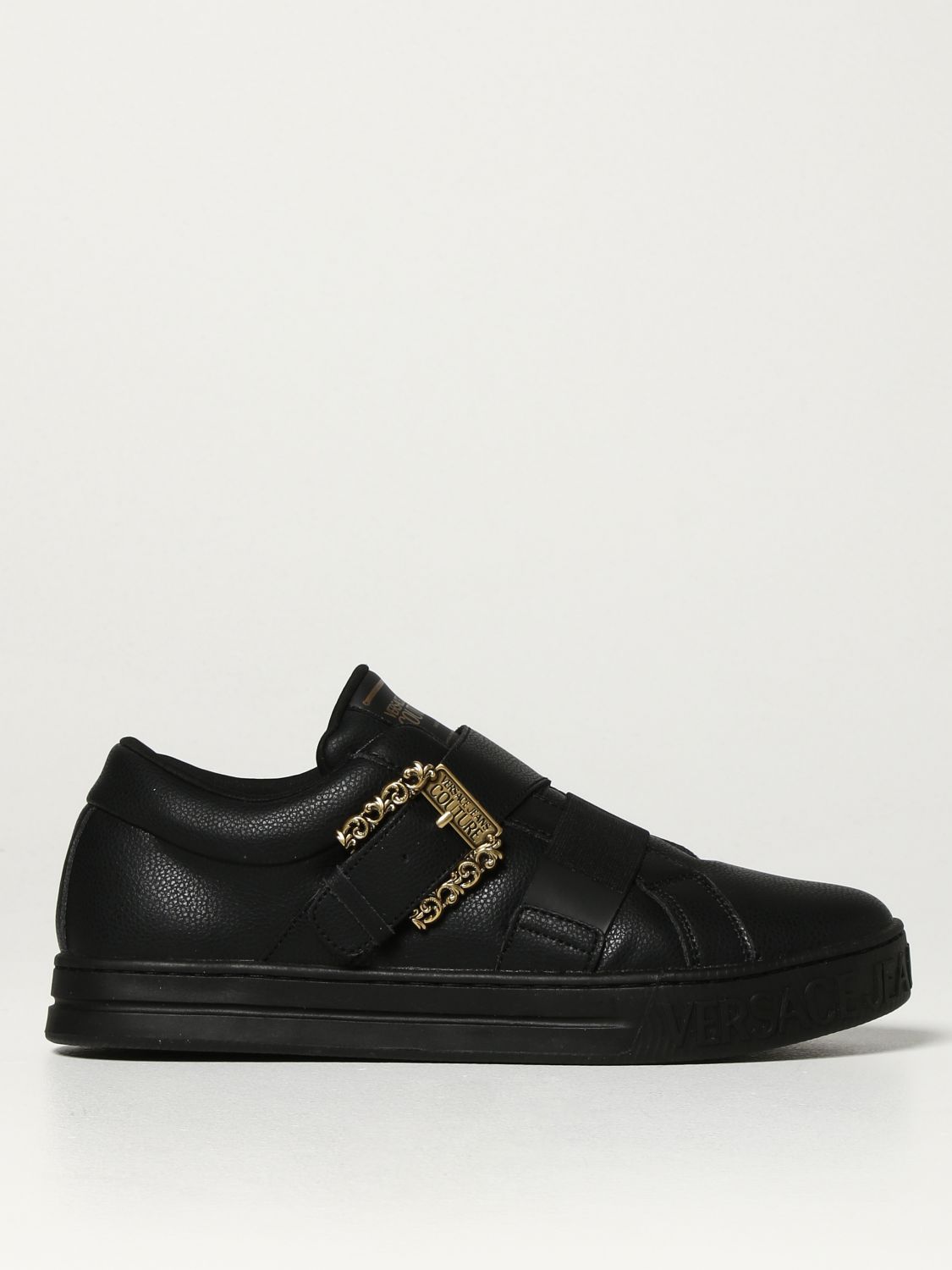 VERSACE JEANS COUTURE: Chaussures homme | Baskets Versace Jeans Couture  Homme Noir | Baskets Versace Jeans Couture 71YA3SK9ZP034 GIGLIO.COM