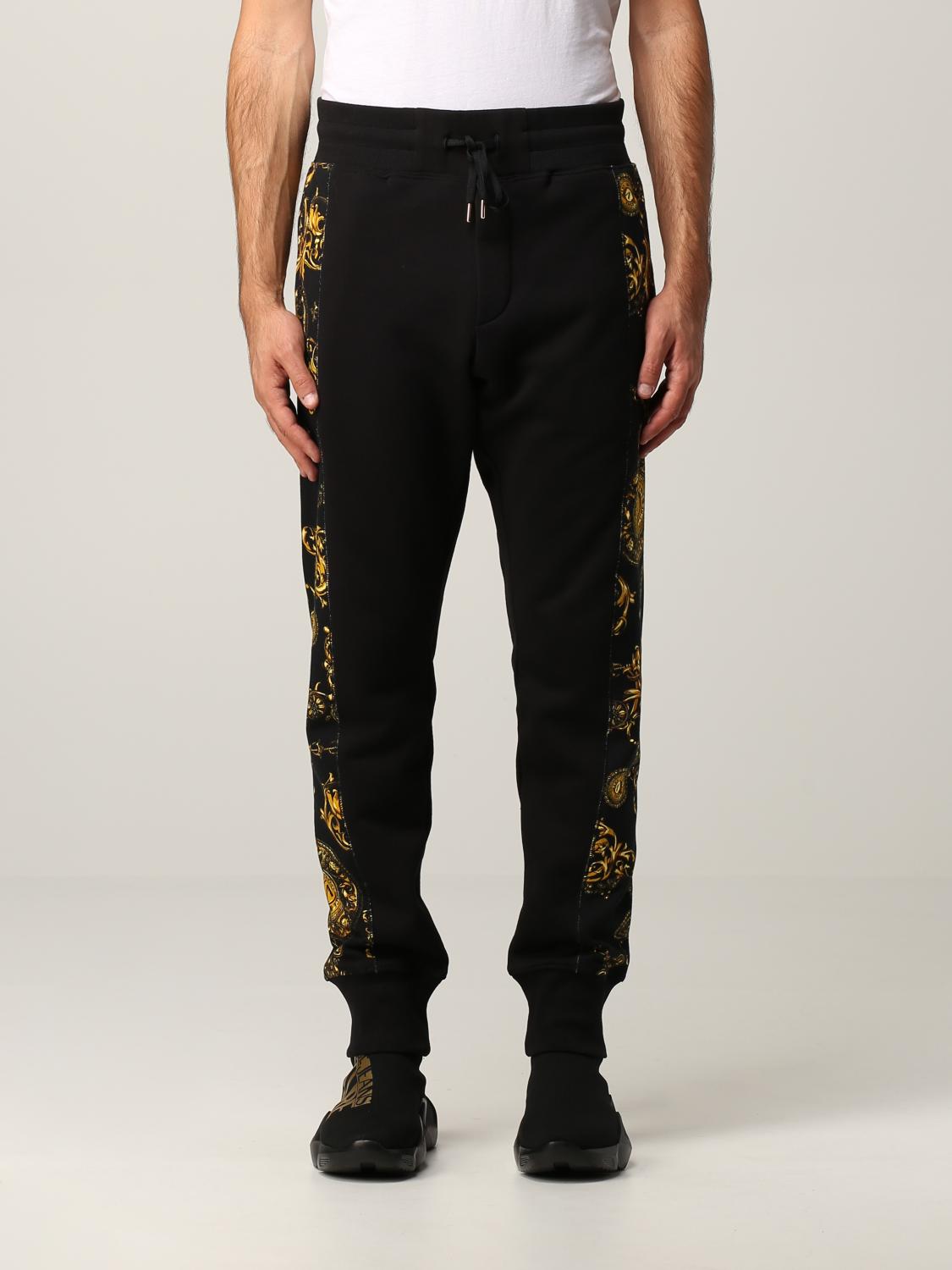 VERSACE JEANS COUTURE pants for man Black Versace Jeans Couture pants 71GAA3C0FS002 online