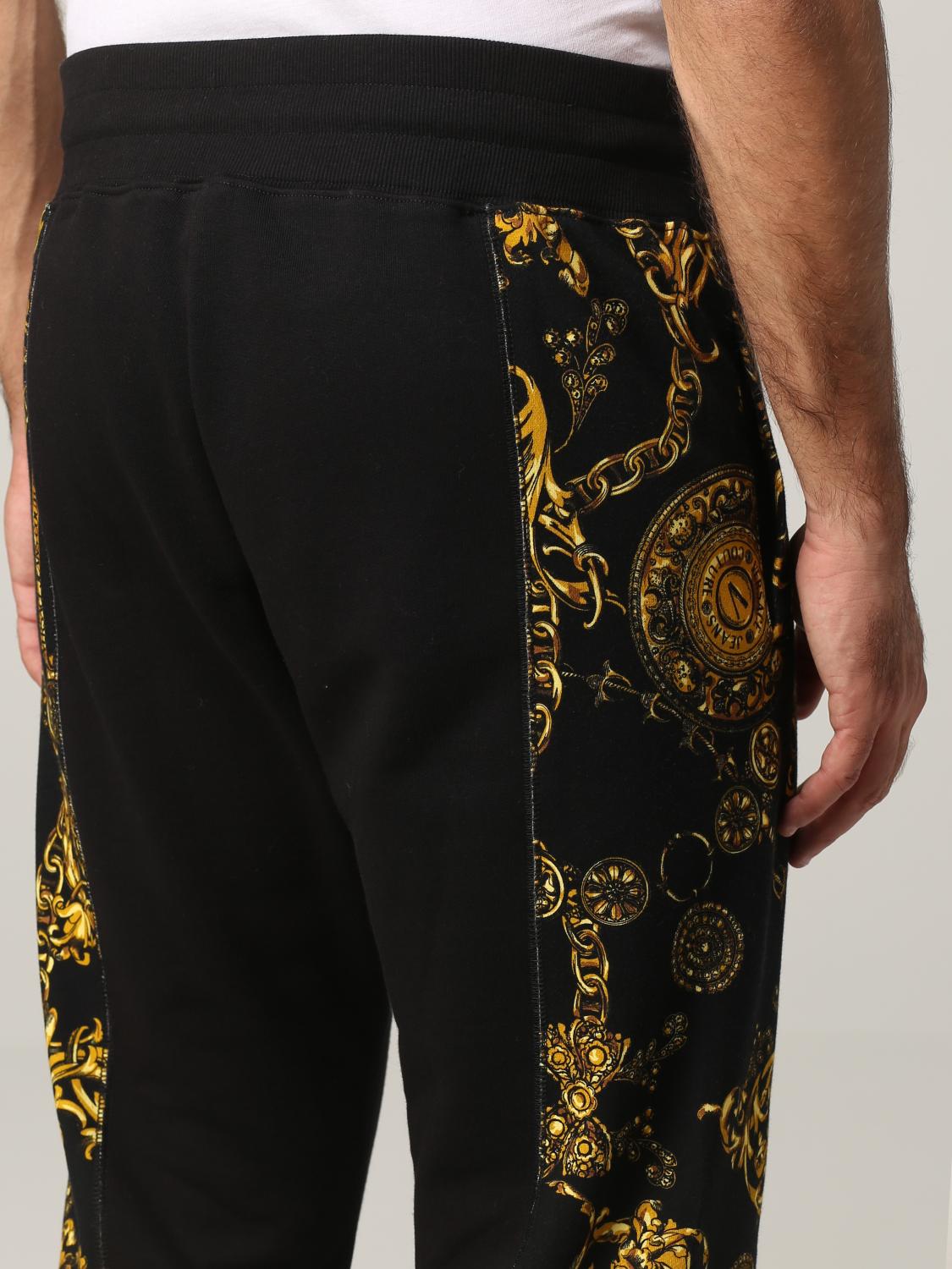 VERSACE JEANS COUTURE pants for man Black Versace Jeans Couture pants 71GAA3C0FS002 online