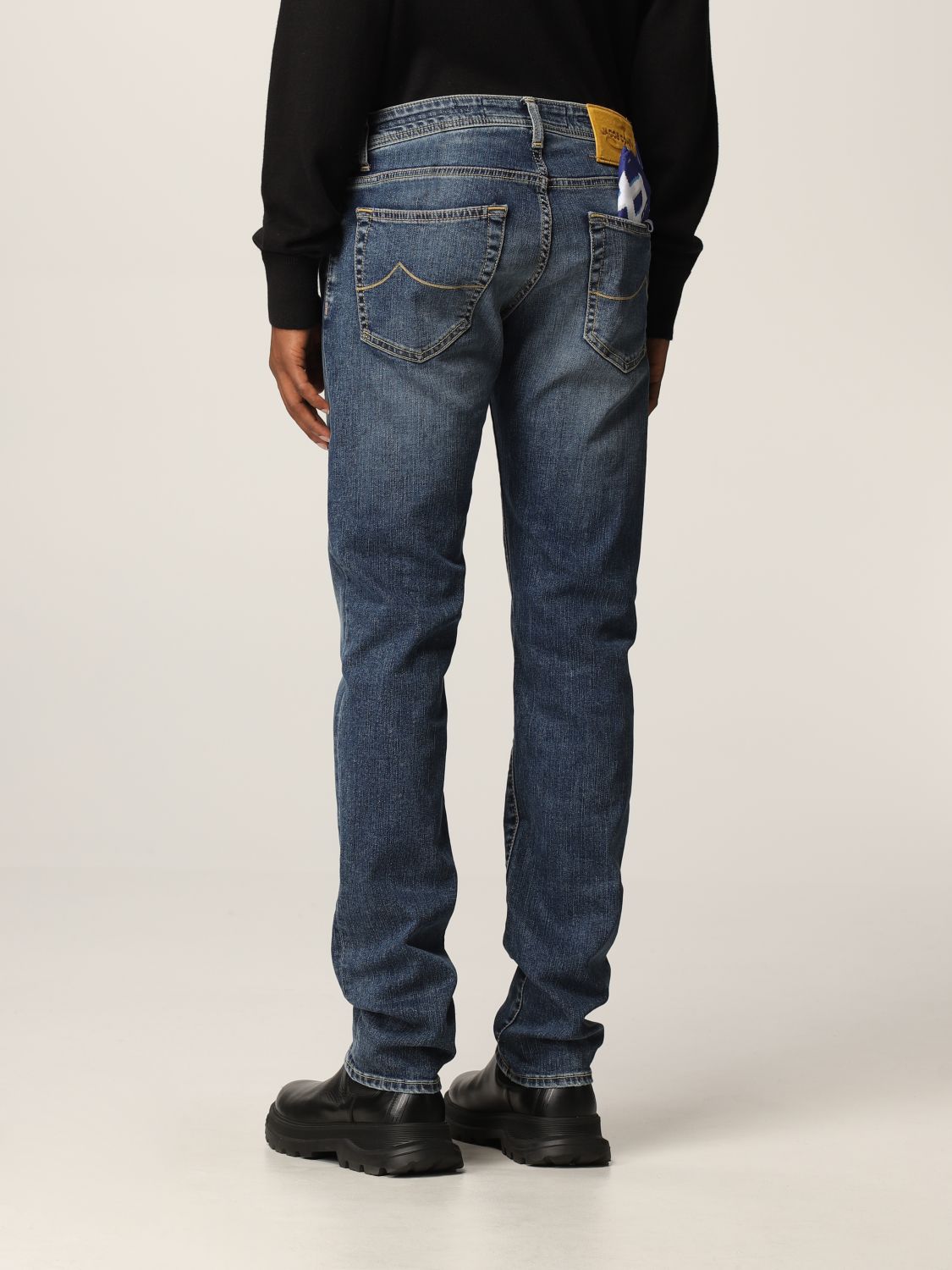 Jeans Jacob Cohen: Jeans a 5 tasche Jacob Cohen con logo blue 2