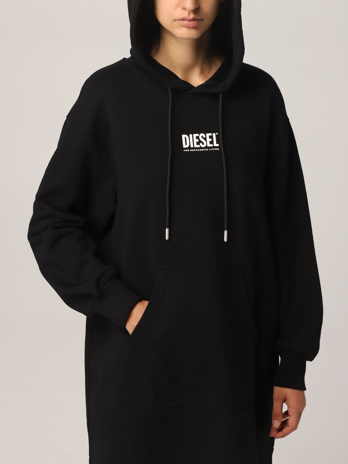 Diesel sweatshirt dress with logo