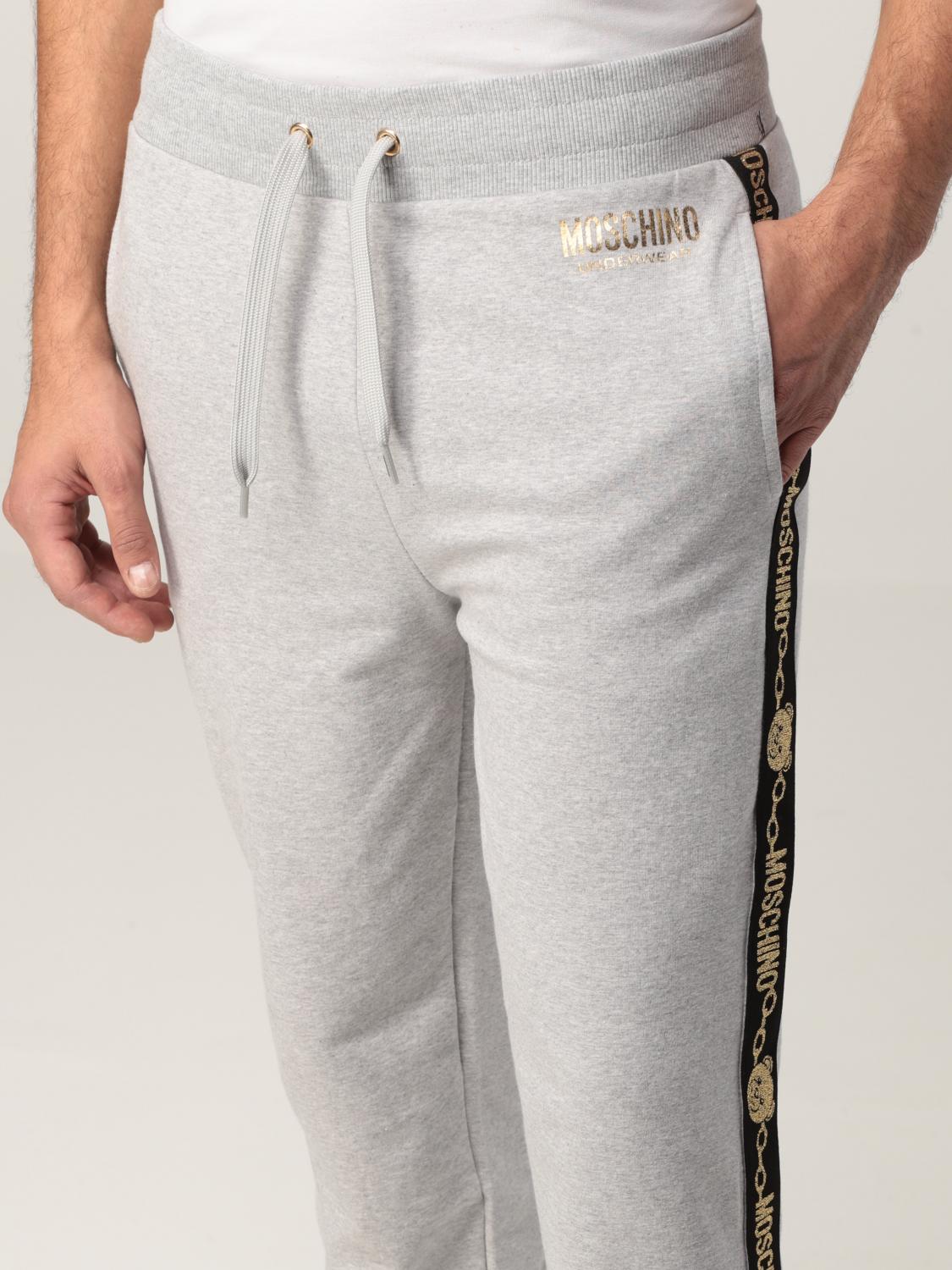 moschino grey joggers mens