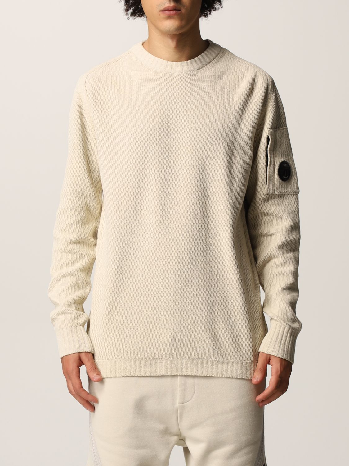 Streven viool Bekwaamheid C.P. COMPANY: sweater for man - White | C.p. Company sweater  11CMKN102A005558G online on GIGLIO.COM