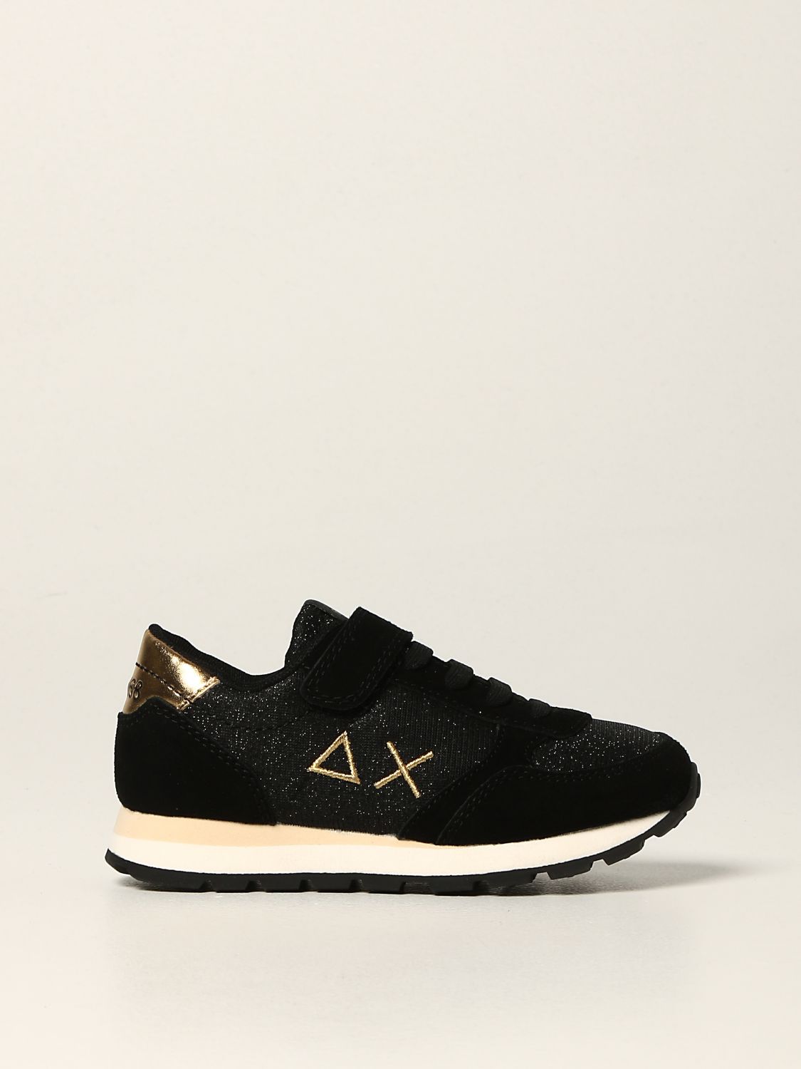 Shoes Sun 68: Sun 68 trainers in suede and glitter black 1