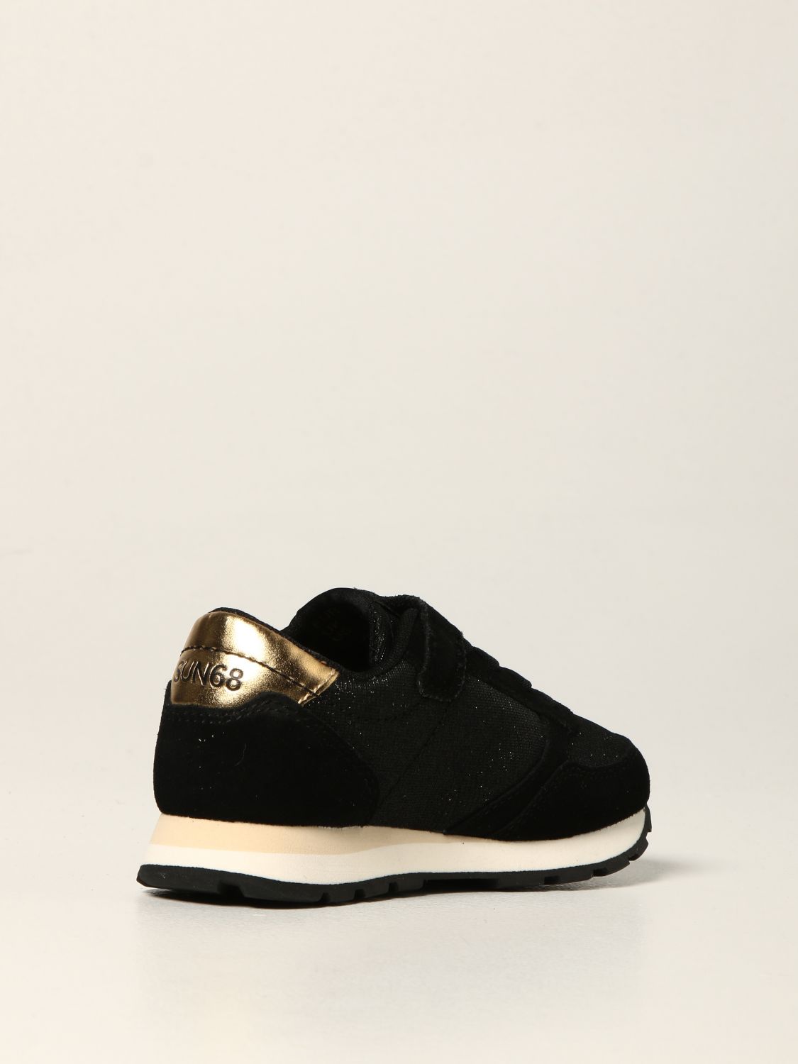Shoes Sun 68: Sun 68 trainers in suede and glitter black 3