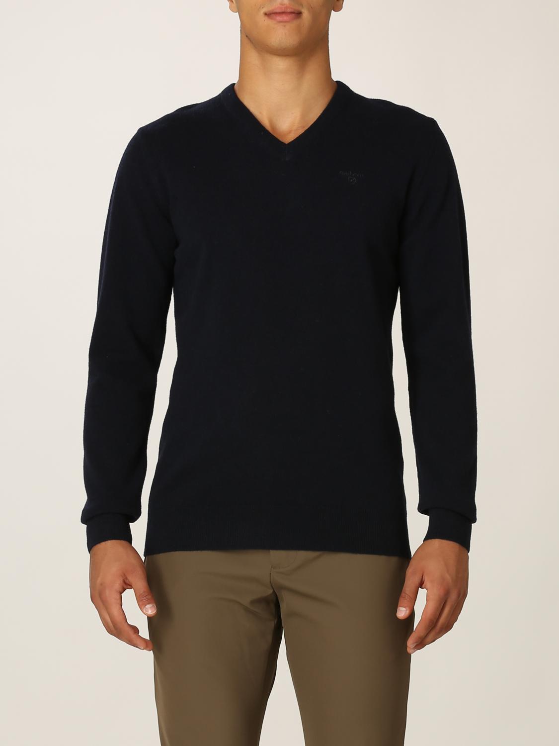 blue barbour jumper