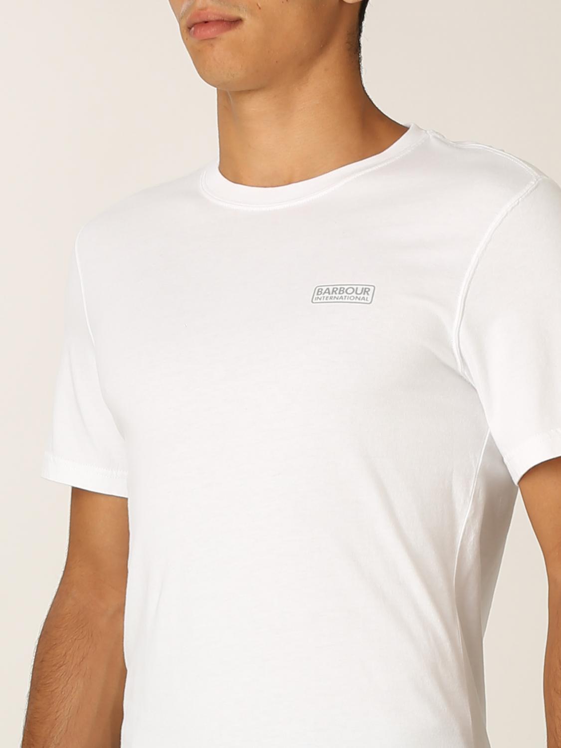 barbour international white t shirt