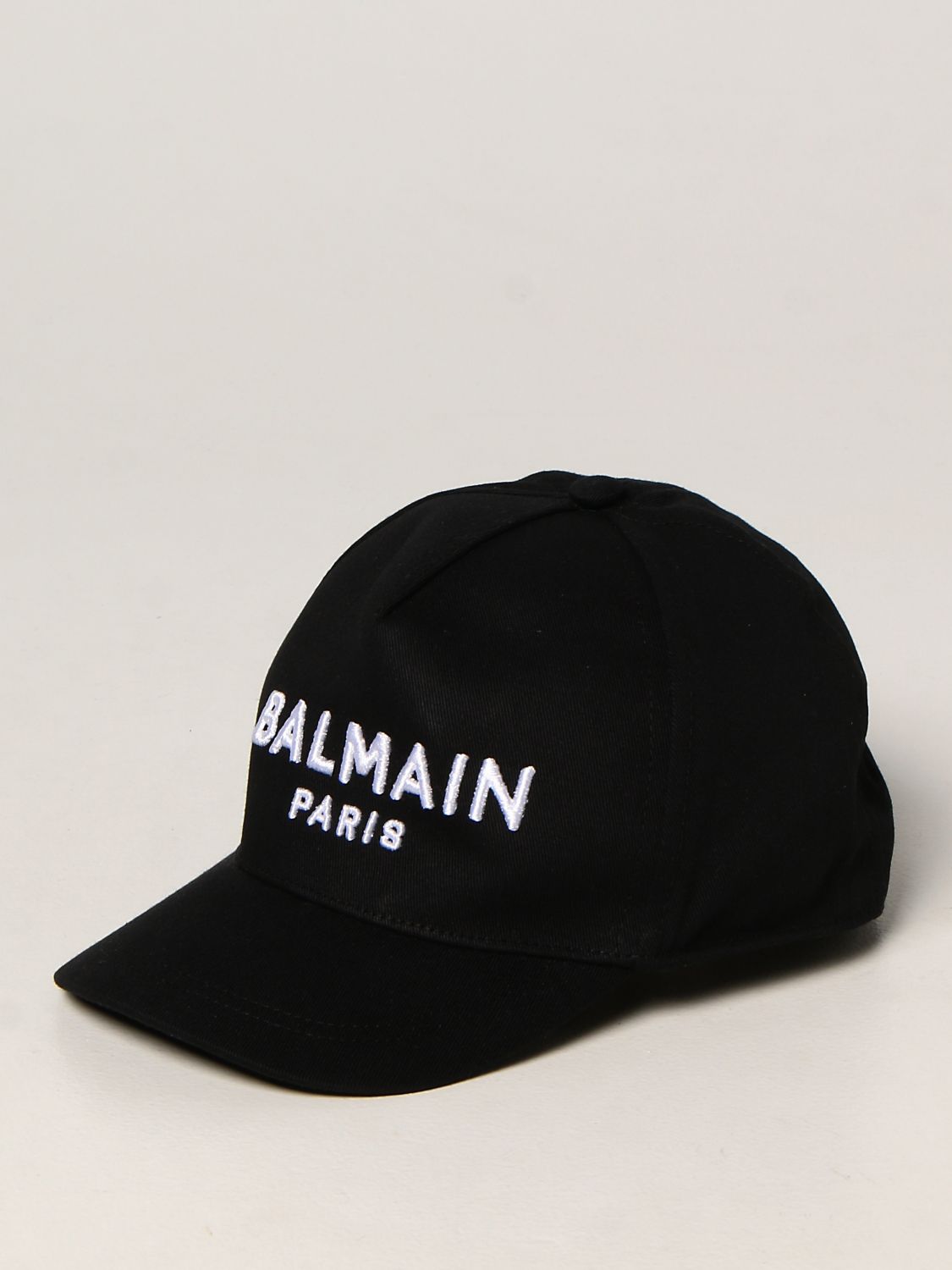 BALMAIN: baseball with embroidered logo | Hat Kids Black | Hat Balmain 6M0787MX560 GIGLIO.COM