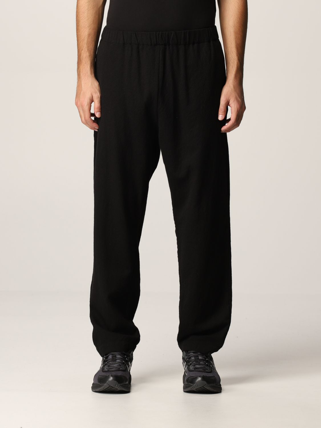 CASEY CASEY: pants for man - Black | Casey Casey pants 17HP235 online ...