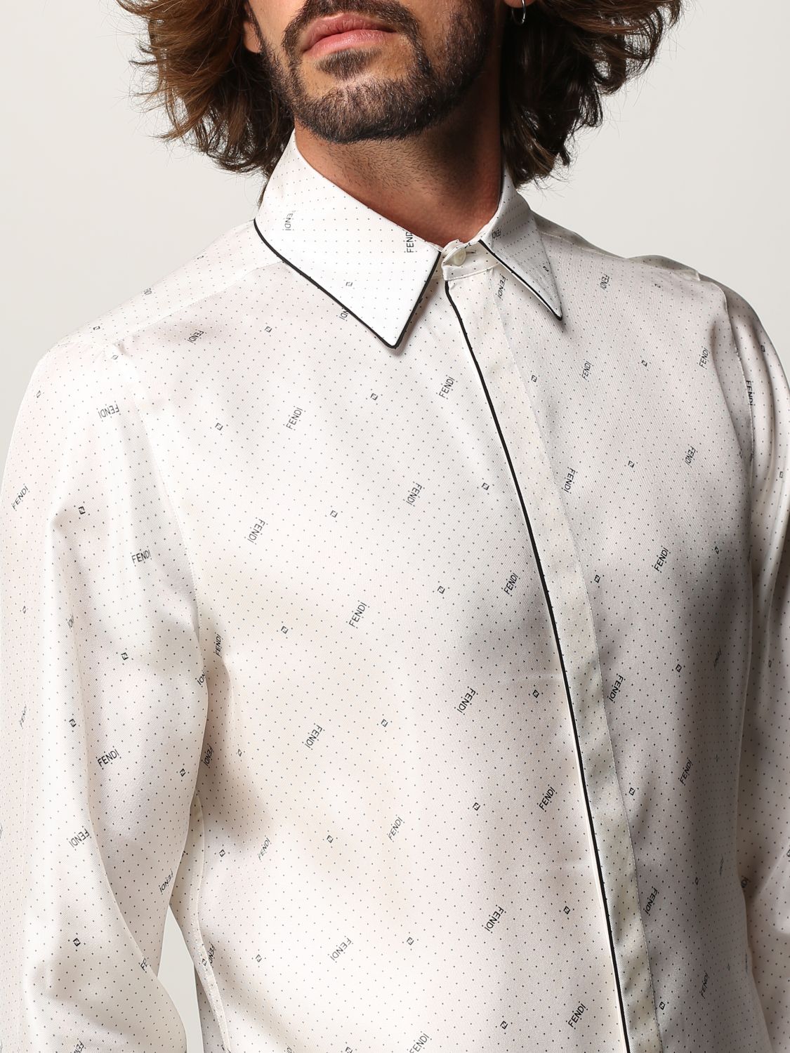 Рубашка Fendi: Рубашка Мужское Fendi черный 5