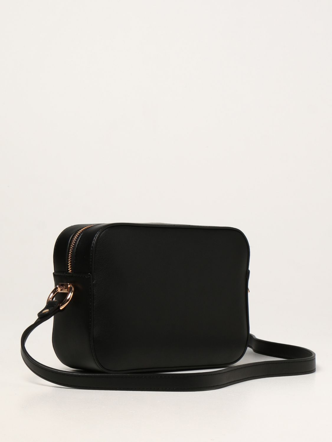 LIU JO: bag in synthetic leather with logo - Black 1 | Liu Jo crossbody ...