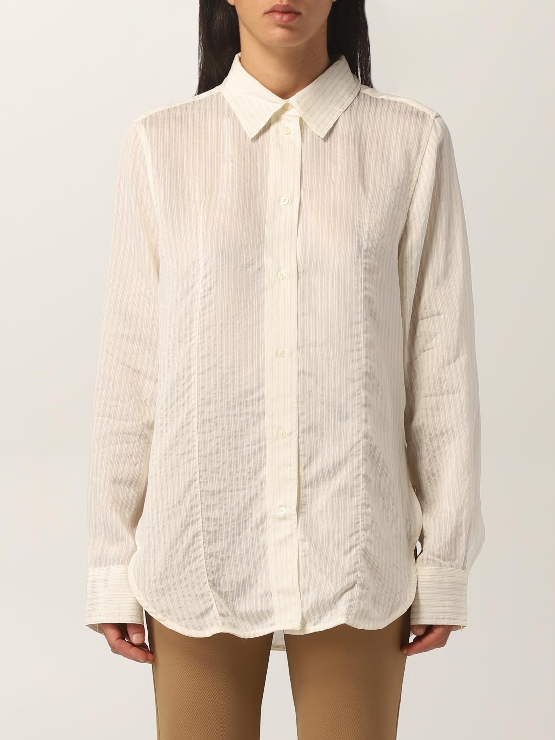 TOTEME: shirt for women - White | Toteme shirt 214728725 online at 