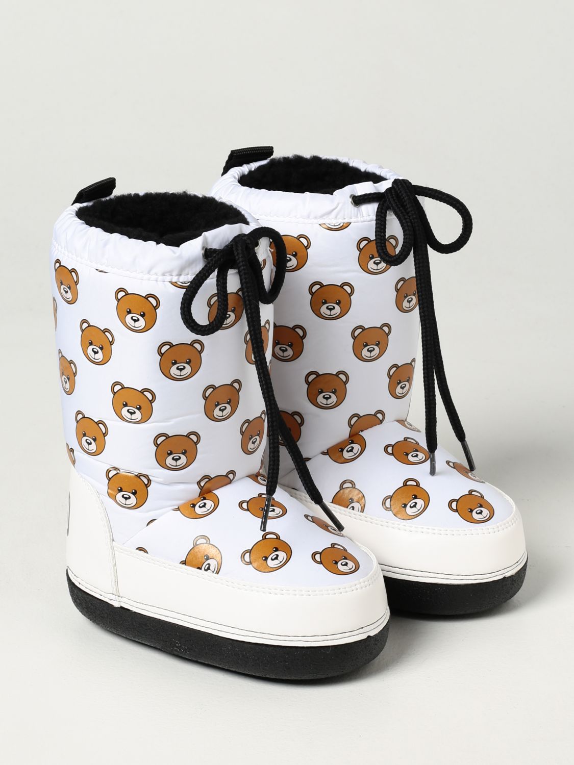 Shoes Moschino Kid: Moschino Kid snow boots with Teddy white 2