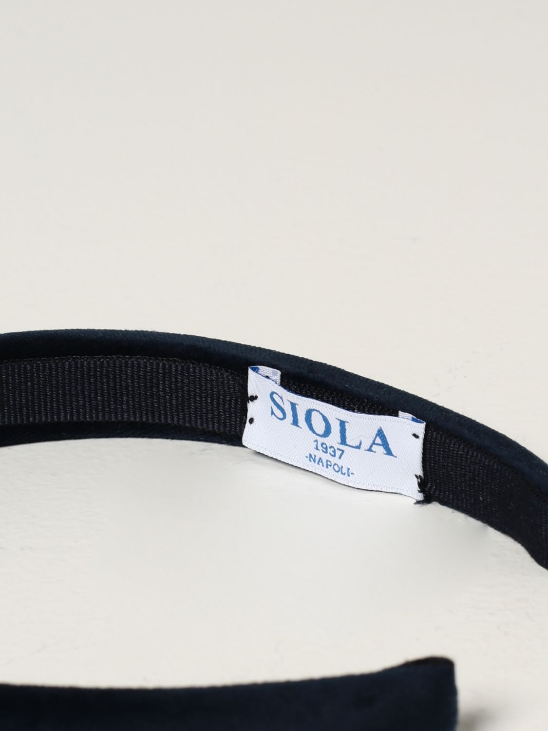 Hairband Siola: Siola headband in velvet blue 2