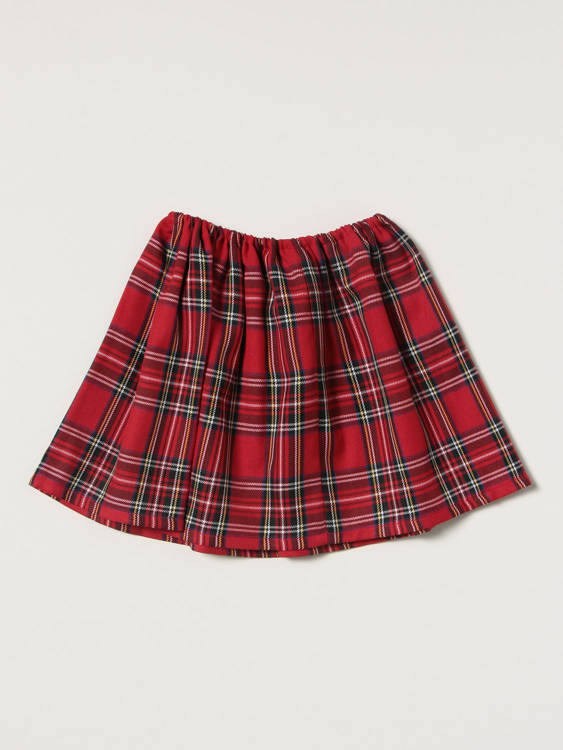 Skirt Siola: Siola skirt in tartan cotton blend red 2