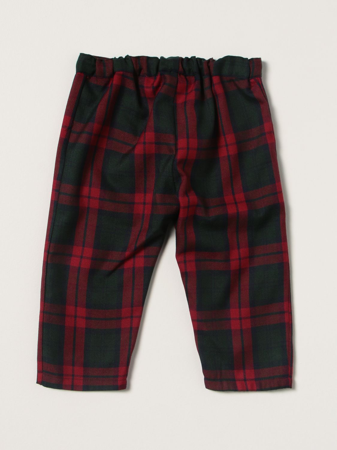 Pantalone Siola: Pantalone Siola in misto cotone tartan verde 2