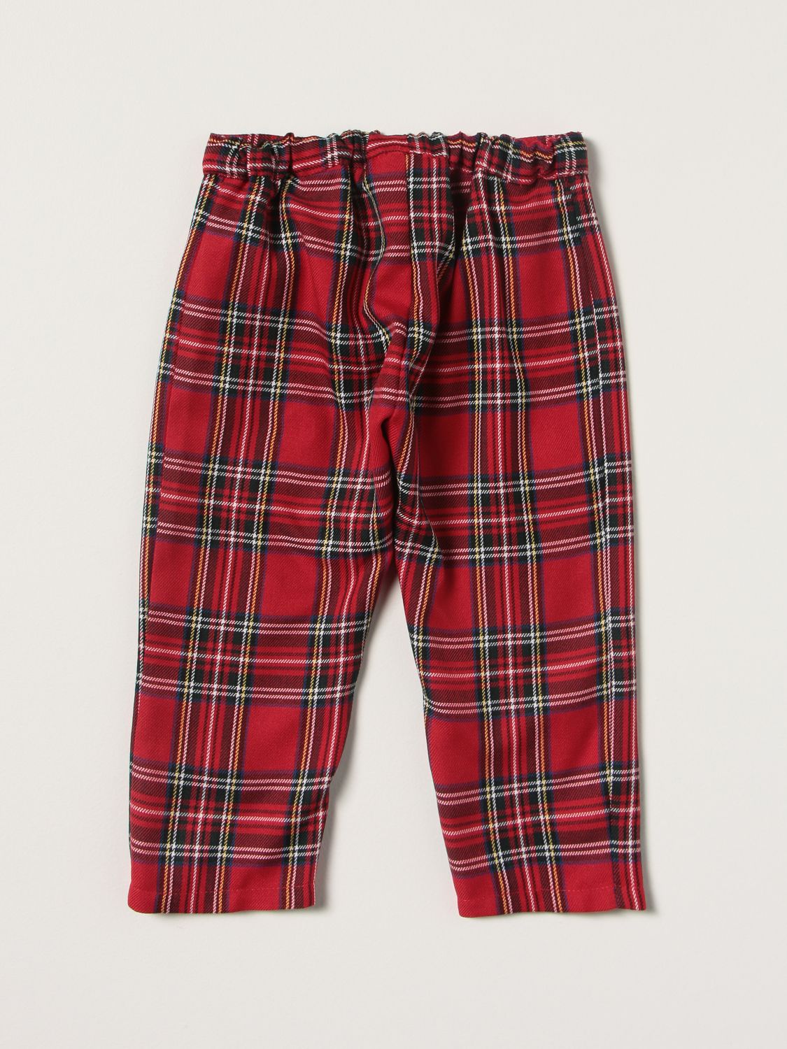 Trousers Siola: Siola trousers in tartan cotton blend red 2