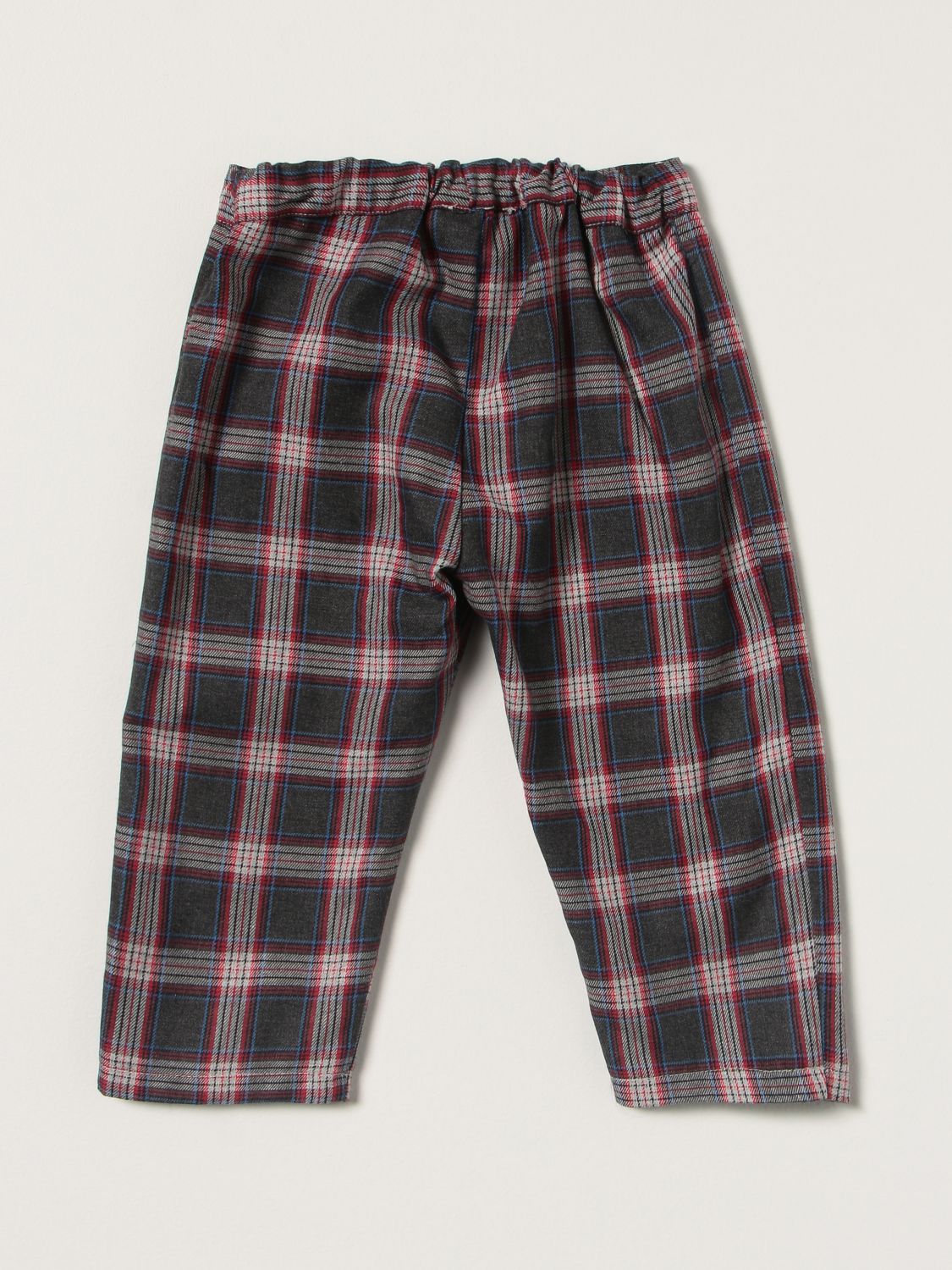 Trousers Siola: Siola trousers in tartan cotton blend grey 2