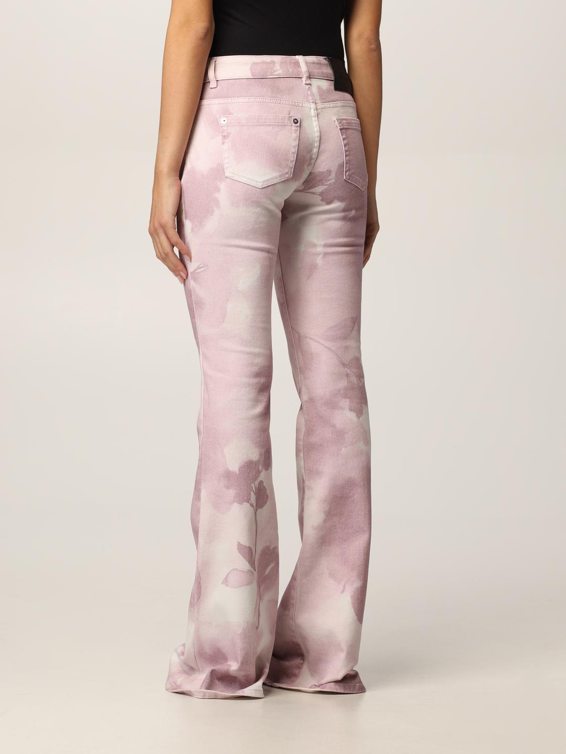 BLUMARINE: Jeans a zampa a 5 tasche - Rosa | Jeans Blumarine 2J010A  GIGLIO.COM