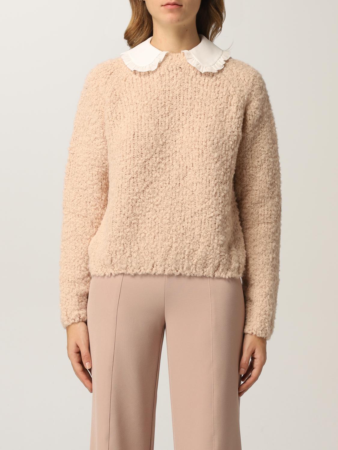 blush pink sweater
